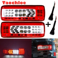 1pair 24V led truck tail light for volvo truck FMX500 led tail light with plugs oem 82483074 21735299 82483073