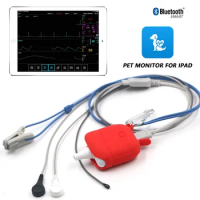 Bluetooth VET Veterinary Pulse Oximeter Vet SPO2 Pulse Rate ECG Monitor IOS App