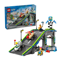 【LEGO 樂高】60460 City 城市系列 沒有極限:賽車坡道賽道(車輛 積木 賽車)