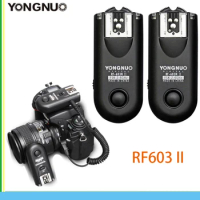 YONGNUO RF603C II Wireless Flash Trigger 2 Transceivers for NIKON D800 D800E D3X / D3 / D700 or For Canon 1100D / 1000D / 600D