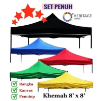 8 x 8 Full Set Roof 80cm Express Night Market Canopy Tent Portable Full Canopy Market Tent 8 feet