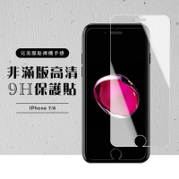 Iphone8 7 非全滿版覆蓋鋼化膜9H透明玻璃貼保護貼(Iphone7保護貼Iphone8保護貼Iphone7鋼化膜Iphone8鋼化膜)
