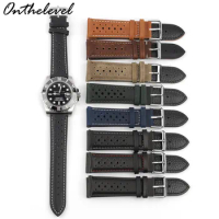 Porous Ventilating Watch Band Replacement Strap Suede Leathetr Watch Strap 18mm 19mm 20mm 24mm for Watch Accessories
