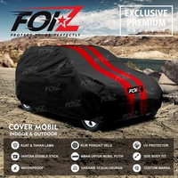 Cover Mobil All New Avanza Waterproof / Sarung mobil All New Avanza Merah List Hitam