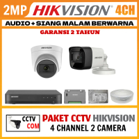 PAKET CCTV HIKVISION COLORVU 2MP 1080P 4 CHANNEL 2 CAMERA COLORFULL