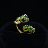 Gothic Lizard Ring Adjustable Zinc Alloy Animal Style Hip Hop Jewelrys