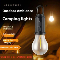 Lumang LED solar camping liwanag sa labas, rechargeable bulb, bulb light, night market stall emergen