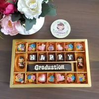 Chocolate gift S28B - Coklat sekat ucapan untuk kelulusan / wisuda Graduation cewe