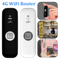 USB 4G WiFi Router Portable Europe Version WiFi LTE 4G Modem Pocket Hotspot SIM Card Slot Wireless Network Stable Signal