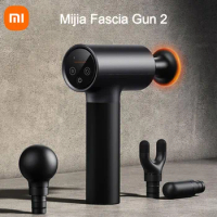 Xiaomi Mijia Fascia Gun 2 Smart Dual State 3 Gears Heat 4 Modes Low Noise Electric Fascial Gun Touch Screen Panel Relax Massager