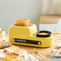 Sliced Bread Roasting Household Multi-Function Breakfast Maker Small Four-in-One Body Toaster Automatic Soil Toaster