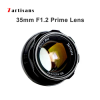 7artisans 35mm F1.2 Prime Lens Manual Focus Mirrorless Fixed Lens for Sony E Nikon Z for Fuji XF APS-C Camera A6500 A6300 X-A1