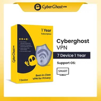 For Smart TV CyberGhost VPN Original 7 Device 1 Year