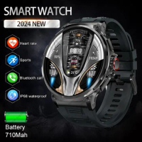 New Men Smart Watch Large Battery Health Watch 1.85 Inches 710mA Screen Bluetooth Call Smart WaterProof Watch For Huawei Xiaomi