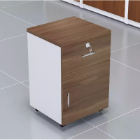 辦公桌文件櫃辦公室櫃子（古典胡桃+白色[長40寬40高60]）