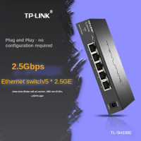 Tp-link Switch 2500mbps 2.5g Switch 2.5gbps Switch 2.5gb Switch 2.5 Gigabit All 5*2.5gb RJ45 Ethernet TL-SH1005 Plug and Play