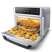 Air Fryer Toaster Oven Combo, Large Digital LED Screen Convection Oven with Rotisserie and Dehydrator, Extra Large Capacity