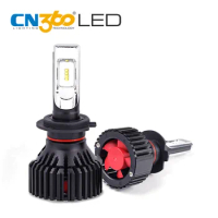 CN360 2PCS Car LED Headlight Bulb H7 led 6500k 60W 80000Lumens LED Auto Bulb Single Beam Light With Cooling Fan
