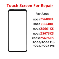Touch Screen For Asus ROG Phone 7 6 Pro 5 5S 3 2 1 ZS673KS ZS676KS ZS660KL LCD Display Front Glass Outer Panel Repair Part