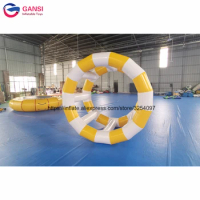 0.9mm pvc human hamster inflatable water roller game 2m inflatable water wheel for pool