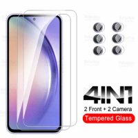 4-in-1 Camera Tempered Glass For Samsung Galaxy A54 5G Screen Protector Sumsung A54 A 54 54A SM-A546B 2023 Lens Protective Film