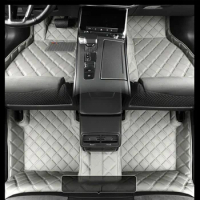 Custom Leather Car Floor Mat Full Set For VW Jetta A4 1999 2000 2001 2002 2003 2004 Auto Carpet Interior Accessories