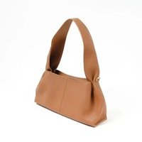 Tas POLENE NUMERO NEUF EAST WEST TEXTURED LEATHER CAMEL SHOULDER BAG 100% ORIGINAL 31X9X15CM