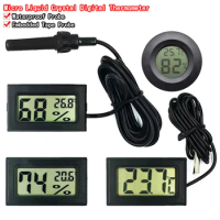 Mini LCD digital thermometer used for freezer temperature - 50-110℃ refrigerator thermometer indoor and outdoor waterproof probe