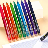 10 Colors Pilot Frixion Gel Pen Set 0.5MM Erasable Color Pens Stationery School Supplies LFBK-23EF Cancellable Penne