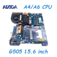 AIXIDA VAWGA GB LA-9911P For Lenovo IdeaPad G505 Motherboard A4/A6 CPU R5 M230/HD8570M GPU With Heatsink Fit for LA-9912P