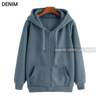 JAKET ZIPPER HOODIE POLOS M,L,XL,XXL DENIM PRIA WANITA WAME sweater hoodie cowok