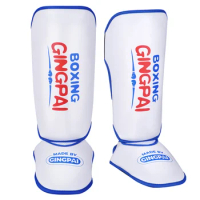 Kids Youth MMA Sparring Boxing Muay Thai Shin Guards Insteps Kickboxing Ankle Support Equipment Wushu Legs Protectors