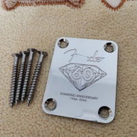 Guitar Neck Plate with Screws for Fender for Strat ST TL Electric Guitar or Bass Replacement