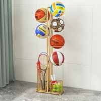 籃球收納架家用球架羽毛球拍收納筐健身器材排球足球架整理置物架居家收納 收納架