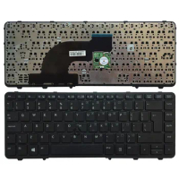 UI Laptop Keyboard for HP PROBOOK 640 G1 645 G1 black ui layout with Mouse Point