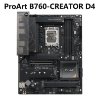 ASUS ProArt B760-CREATOR D4 Enhanced Motherboard Intel Virtual Production 3D Rendering &amp; 4K/8K Video Editing,3 M.2 Slots 2.5Gb