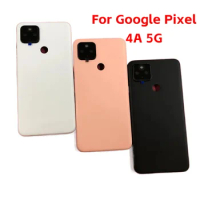 Pixel4A Housing For Google Pixel 4A 5G Battery Back Cover Door Repair Replace Rear Case Logo Camera Lens Side Buttons