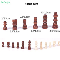 32pcs/set Wooden Chess Pieces Complete Chessmen International Word Chess Set Chess Piece Entertainment Accessories