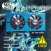 Sapphire NITRO AMD RX590 8GB GME GDDR5 PCIe 3.0 x16 Graphic Card