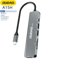 DUDAO USB C HUB Type C to HDMI Adaper USB C Dock for MacBook Air Pro Type C Docking Station