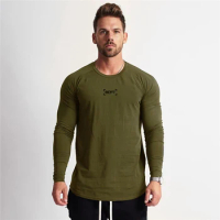High Quality Running Sweat Shirts Men Bodybuilding Sport Tshirt Long Sleeve Compression Swearshirt Gym Fitness Upper Clothing
