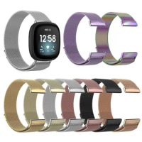 Magnetic Watch Strap For Fitbit Versa 3 4 Bands Stainless Steel Metal Mesh Band Replacement Bracelet Fitbit Sense 2 Correa