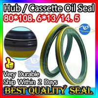 Cassette Oil Seal 80*108.6*13/14.5 Hub Oil Sealing For Tractor Cat 80X108.6X13/14.5 Set Pack ISO 9001:2008 Shaft Motor FKM