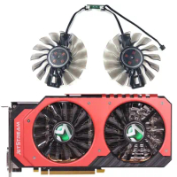 NEW 2FAN/1SET FD9015U12S GA92S2H GTX 970 GPU Fan，For MAXSUN GTX 970 960 JETSTREAM、Palit GTX1060 JETSTREAM Video card cooling fan