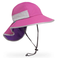 【Sunday Afternoons】兒童 抗UV防潑透氣護頸帽 紫紅 Kids Play(SAS2D01061B-320/防曬帽/遮陽帽)