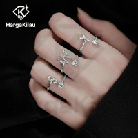 【999 Comment \MAU\" 5 kali】Cincin Moissanite Huruf Custom - Bisa Ukur Sendiri & Cocok untuk Hadiah!"