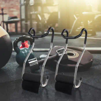 Dumbbell Spotter Hooks Barbell Attachment Dumbbells to Barbells Hanger Dumbbell