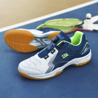 New Men's Breathable Badminton Shoes Women's Breathable Neutral Table Tennis Coach Anti Slip Sports Shoes Tennis