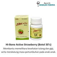 HI-Bone Active Cheweable Strawberry 30s (Botol) - Mendukung Masa Pertumbuhan Pada Anak-anak