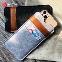 Wool Felt Phone Case Wallet Bag For Apple iPhone 11 Pro Max 6.5" Mobilephone Pouch Sleeve Bag Cover For iphone 11 6.1" Case